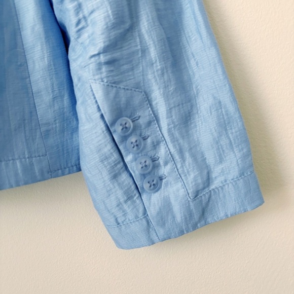 Bianca Modal Blazer Jacket 44 US 14 Blue Pockets - Picture 5 of 10